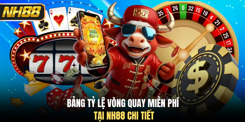 Bảng tỷ lệ vòng quay miễn phí tại NH88 chi tiết