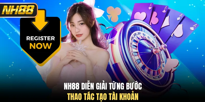 NH88 diễn giải từng bước thao tác tạo tài khoản